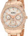 XOXO Women's XO5386  Rhinestone Accent Rose Gold Bracelet Watch