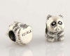 925 Sterling Silver Panda Screw Core Charms/beads for Pandora, Biagi, Chamilia, Troll and More Bracelets