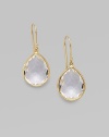 From the Rock Candy Collection. Graceful teardrops of richly faceted clear quartz set in gleaming 18k gold.Clear quartz 18k yellow gold Length, about 1¼ Ear wire Imported