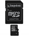 Kingston 16 GB Class 10 MicroSD Flash Card with SD Adapter SDC10/16GB