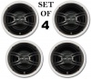 Yamaha In-Ceiling 3-Way 100 watts Natural Sound Custom Easy-to-install Speakers (Set of 4) with Dual Tweeters & 6-1/2 Woofer for 1 Large Room or Several Smaller Rooms