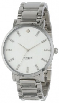 Kate Spade Watches Women's 1YRU0095 Large Stainless Crystal Markers Gramercy Watch