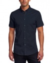 Ben Sherman Men's Basic Short Sleeve Woven Shirt