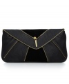 Elegance with an edge, this rocker-chic clutch from Olivia + Joy is the ideal escort for an evening out. With edgy zipper accents and signature detailing, it's perfectly designed for dinner, dancing and other delights.