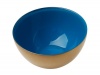 Momo Panache's Condi Pair Of Condi Bowls, Pair Of Gold With Aqua Inner, 2-Inch x 3.5-Inch, Gift Boxed