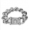 Michael Kors MKJ1328 Women's Padlock Silver Tone Stainless Steel Open Link Bracelet Jewelry