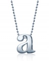 Alex Woo Little Letters Sterling Silver Letter A Pendant Necklace, 16