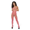 LoveFifi Women's Neon Net Suspender Catsuit