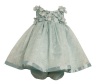 Bonnie Baby-girls Infant Embroidered Dress with Novelty Bodice, Sage, 18 Months