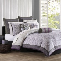 Echo Marrakesh Duvet Cover - Lavender/Grey Reversible - Full/Queen