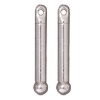 Rhodium Plated Lead-Free Pewter 3/4 Inch Add A Bead Bar Pendant 19mm (4)