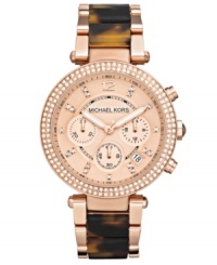 Michael Kors pulls out all the stops with the endless elegance of this shimmering Parker collection watch.