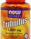 NOW Foods Tribulus 1000mg  45% Extract, 90 Tablets