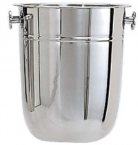 Adcraft WB-8 8 qt Capacity, Stainless Steel Wine Bucket with Deluxe Mirror Finish