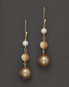 A shimmering mix of mother-of-pearl and cultured freshwater pearls.