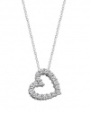 Effy Jewlery Diamond Heart 14K White Gold Pendant, .25 TCW