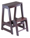 Winsome Wood Step Stool, Antique Walnut