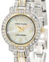 Anne Klein Women's 10/9775MPTT Swarovski Crystal Accented Two-Tone Bracelet Watch