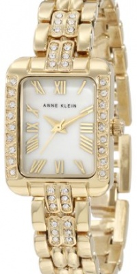 Anne Klein Women's 10/9486MPGB Swarovski Crystal Accented Gold-tone Bracelet Watch