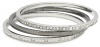 Vince Camuto Silver and Hematite Bangle Bracelet Set