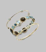 From the Rock Candy® Collection. A Mini Lollipop style with labradorite, milky aquamarine, London blue topaz and blue topaz stones in various sizes set in 18k gold. Labradorite, milky aquamarine, London blue topaz and blue topaz18K goldDiameter, about 2½Slip-on styleImported Please note: Bracelets sold separately. 