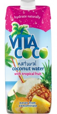 FFP Vita Coco Coconut Water with Tropical Fruit, 17-Ounce (Pack of 12)