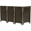 Suncast FSW4423 4 Panel Resin Wicker Outdoor Screen