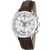 TAG Heuer Men's CAR2111.FC6291 Carrera Silver Dial Leather Strap Chronograph Watch