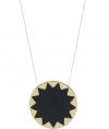 House of Harlow 1960 Black Sunburst Gold Pendant Necklace