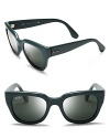 Cutting-edge cat eye meets classic Wayfarer in these supremely stylish Ray-Ban sunglasses.