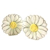 White Flower Tabletop Salt & Pepper Shaker Set