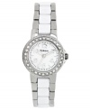 A stunning combo of silver and white create a chic watch, by Style&co.