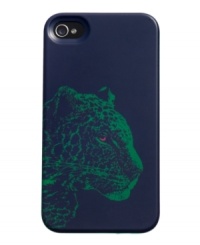 On the prowl. Upgrade your iPhone with this cool case from Juicy Couture, featuring a chic snow leopard. Durable and designed to slip into almost any purse, it keeps your favorite tech toy perfectly protected. Fits iPhone 4 and 4S.