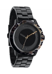 Nixon Divvy Watch - Women's All Black/Leopard, One Size