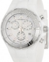 TechnoMarine Unisex 110030 Cruise Ceramic Chronograph White Dial Watch