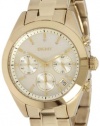 DKNY Women's NY8514 Gold Stainless-Steel Quartz Watch with Gold Dial