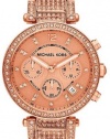 Michael Kors Parker Rose Gold-Tone Chronograph Ladies Watch MK5663