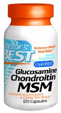 Doctor's Best Glucosamine/Chondroitin/MSM, Capsules, 120-Count