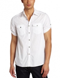 Kenneth Cole Men's Double Pocket Solid Shirt