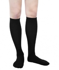 Pintoli Style 1067 Men's Comfy Support Travel and Dress Compression Socks, 15-20mmHg, Large Size