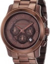 Michael Kors Women's MK8204 Runway Stainless Steel Quartz Chronograph Watch, Brown