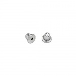 .925 Sterling Silver Rhodium Plated Screw-back For TWJC Silver Stud Earrings Only