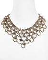 Big bold gemstones, in an array of hues, are prettily arranged on this Cara bib necklace. It's statement piece perfection.