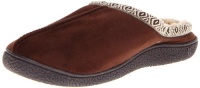 Isotoner Men's Microsuede Hoodback Sherpa Slipper