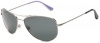 Kate Spade Women's Ally Polarized Aviator Sunglasses,Silver Frame/Gray Lens,one size