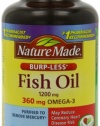 Nature Made Fish Oil 1200 Mg Burp-less, Value Size, 200-Count