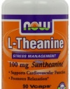 NOW Foods L-theanine, 100 Mg, 90 Capsules