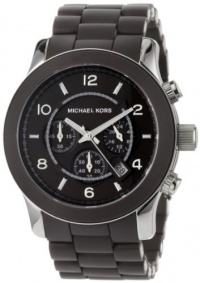 Michael Kors Men's MK8129 Oversize Chocolate Silicone Runway Watch