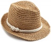 Genie by Eugenia Kim Women's Braid Fedora Hat, Camel/Cream, One Size