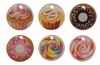 3D Semi-circular Cupcakes Cup Cake Muffins Sprinkled Donuts Lollipop Style 6 Pieces Home Button Stickers for iPhone 5 4/4s 3GS 3G, iPad 2, iPad Mini, iTouch